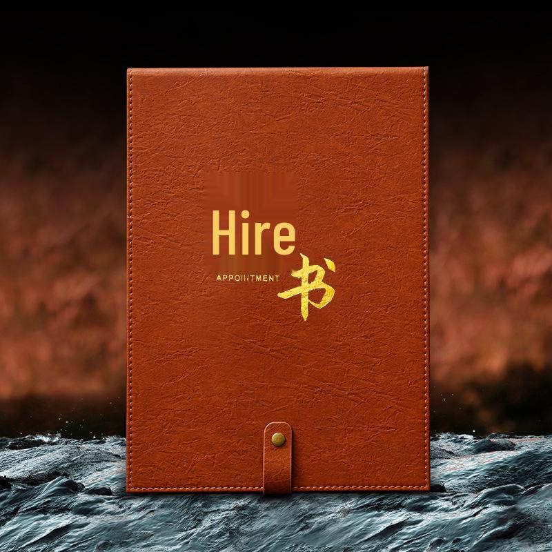 Custom A4 Leather Appointment Letter and Certificate Holder