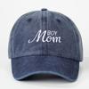 Vintage Boy Mom Embroidery Caps Adjustable Outdoor Sun Hat Fashion Sport Visors Cap  Gifts