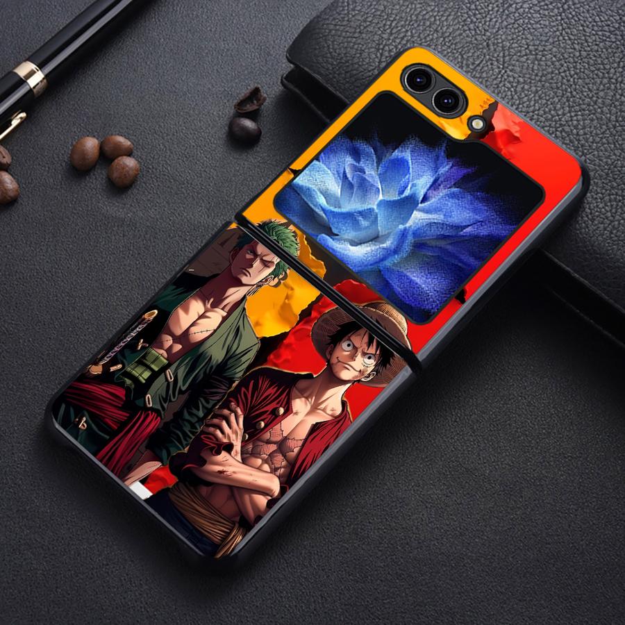 

Модный Чехол One Piece с Луффи и Зоро для Samsung Galaxy Flip3 Flip7 FE Flip6 Flip4 Flip5 Z Flip 7 6 5 4 3 Задняя Крышка Телефона Funda Galaxy Z Flip6