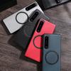 Luxury PU Leather Wireless Charge Magnetic Case For Sony Xperia 10VII 1IV 5III 1VI 10V 1V 5V 10VI 5VI 1VII Shockproof Back Cover