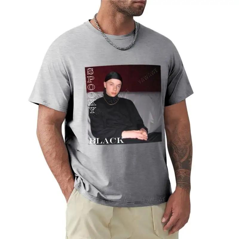 black Spooky Black Corbin Shirt TShirt black t shirt tshirts man oversized t shirts for men men cotton tshirt oneck tops S