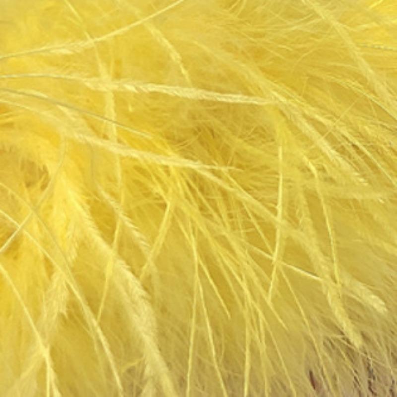 

Ostrich fur jacket fur short crew neck feathers average size