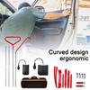 Ensemble d'outils de retrait de clips de porte de voiture, design incurvé, outil segmenté flexible ergonomique avec écrous antidérapants