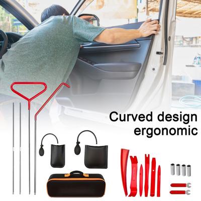 Set Car Door Clip Removal Curved Design Tool Ergonomic Flexible Segmented Tool with Non-Slip Nuts