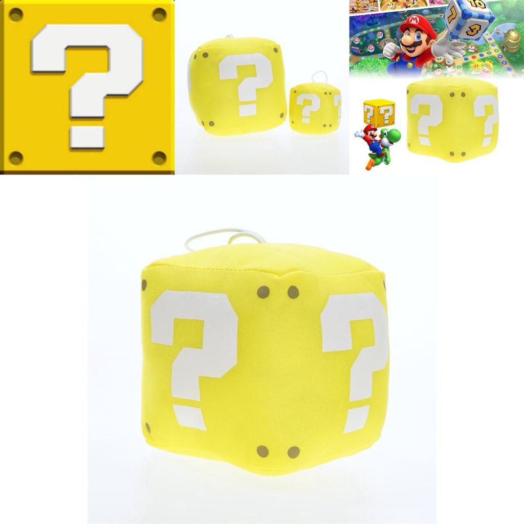 Super Mario Marioo Fragezeichenblock Goldener Würfel Plüschtier Stofftierpuppe