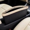 Vehicle Seat Side Catchall Box with Textured Trim, Open Storage Space, and Room for Phone, Cards, Tissue, and Coins