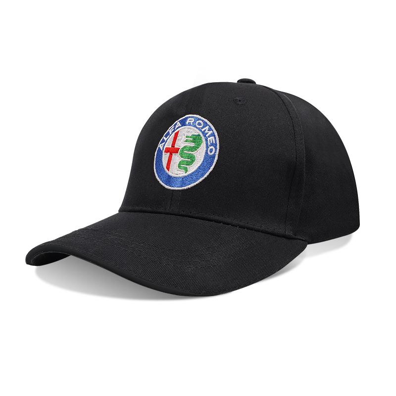 

2026 Hot Sticker Alfa Romeo Emblem Baseball Hat Men Women Adjustable Peaked Cap For Giulietta Mito 159 Giulia Stelvio 156 147 To чорний