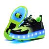 2 Wheel Inline Roller Skates Shoes for Boys and Girls LED Roller Skates for Children's Racing Ice Skating Sneaker with Wheels
