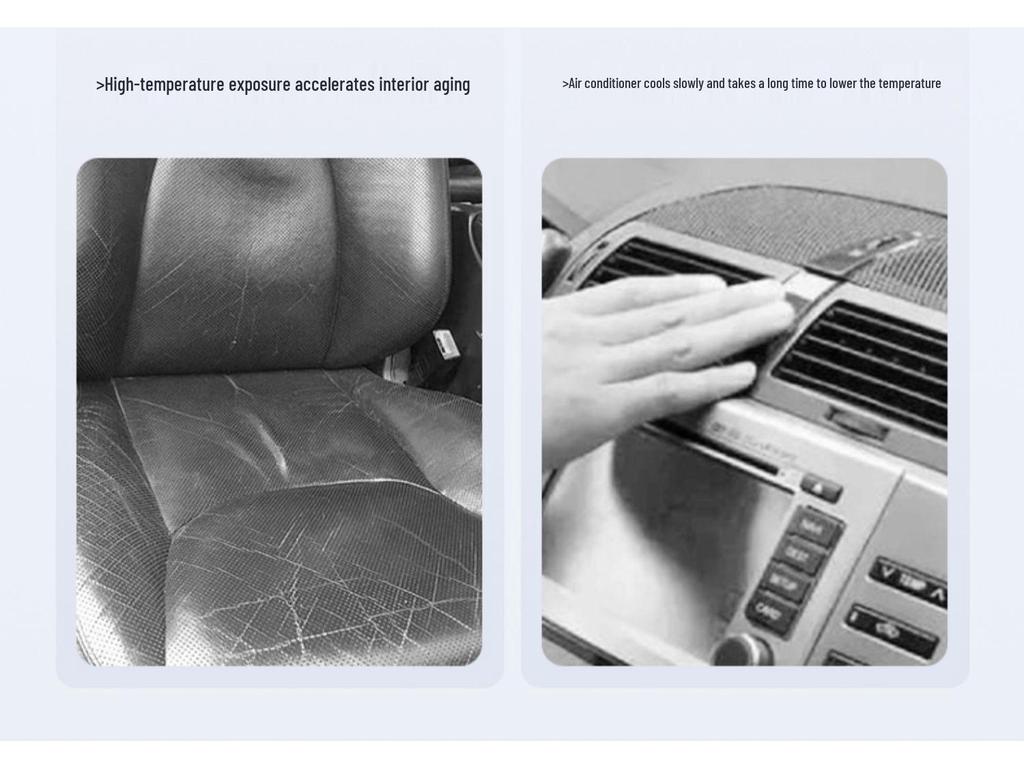 Osłona przeciwsłoneczna na przednią szybę Tesla Model Y/3: Izolacja cieplna i blokowanie światła