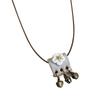 Exquisite Halskette im traditionellen chinesischen Stil Ethnischer Stil Anhänger Halskette Antike Kordel Schmetterlingsblumen-Charms Kette