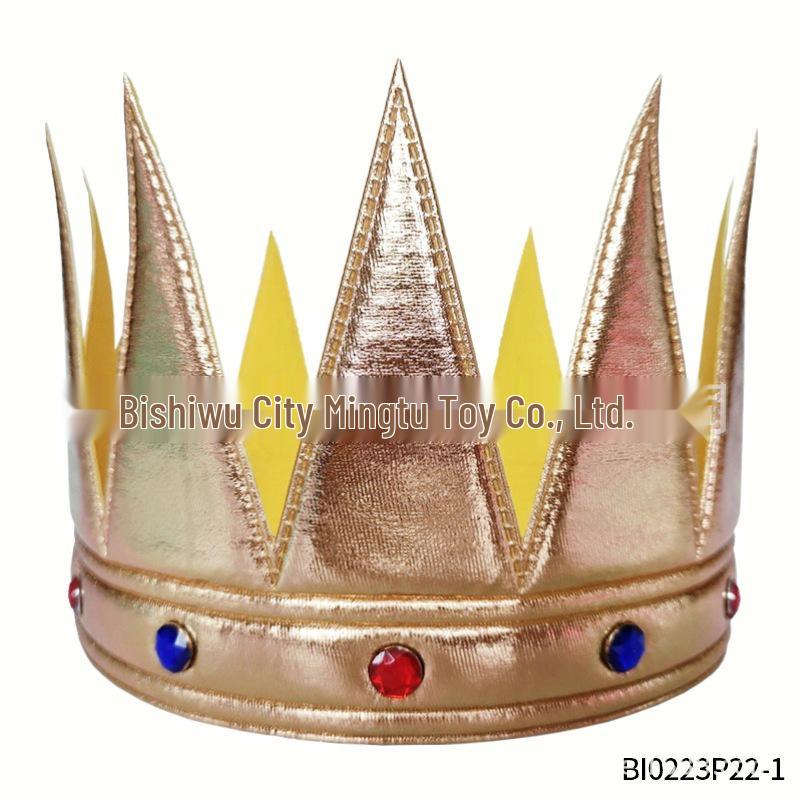 Carnival King Costume Set: Adult Cape, Crown, Hat, & Wand