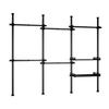 Telescopic Floor-Standing Clothes Rack Pole, 38mm Diameter, No-Drill, with Track for Home Use, Drying, Bedroom, Balcony, and Curtain Hanging