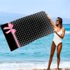 Printing Ultra-Fine Ultra-Soft Microfiber Beach Towel And Bath Towel Thick And Oversized with a Black Background And Bow