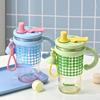 Large Capacity Dual Drinking Cup Leak-proof Handle Water Bottle Fashion Water Cup Home