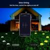 WiFi Smart LED Color-Changing Lawn and Music Light String with In-Ground Plug
