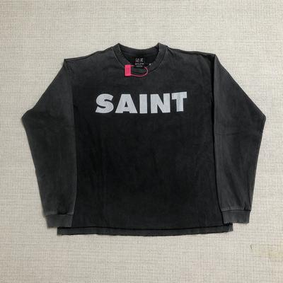 GLYDE Best Quality Streetwear Vintage Long Sleeves Tee Casual Loose Oversize 100%Cotton Tops T Shirt for Men Unisex