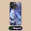 HSR Bronya Glass MagSafe Mobile Phone Case for iPhone 17 16 15 14 13 12 11 Air Pro Max Plus Mini Colorful Cover
