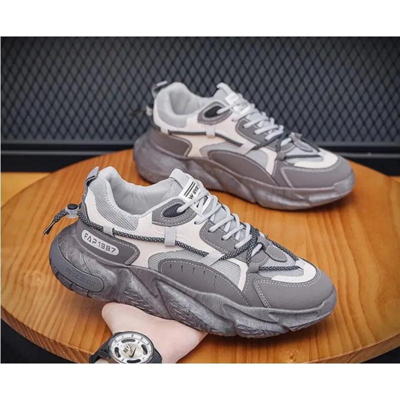 Fashion Men Sneakers Spring Breathable Comfort Air Cushion Running Shoes Outdoor Non Slip Wear-resistant Walking Shoe