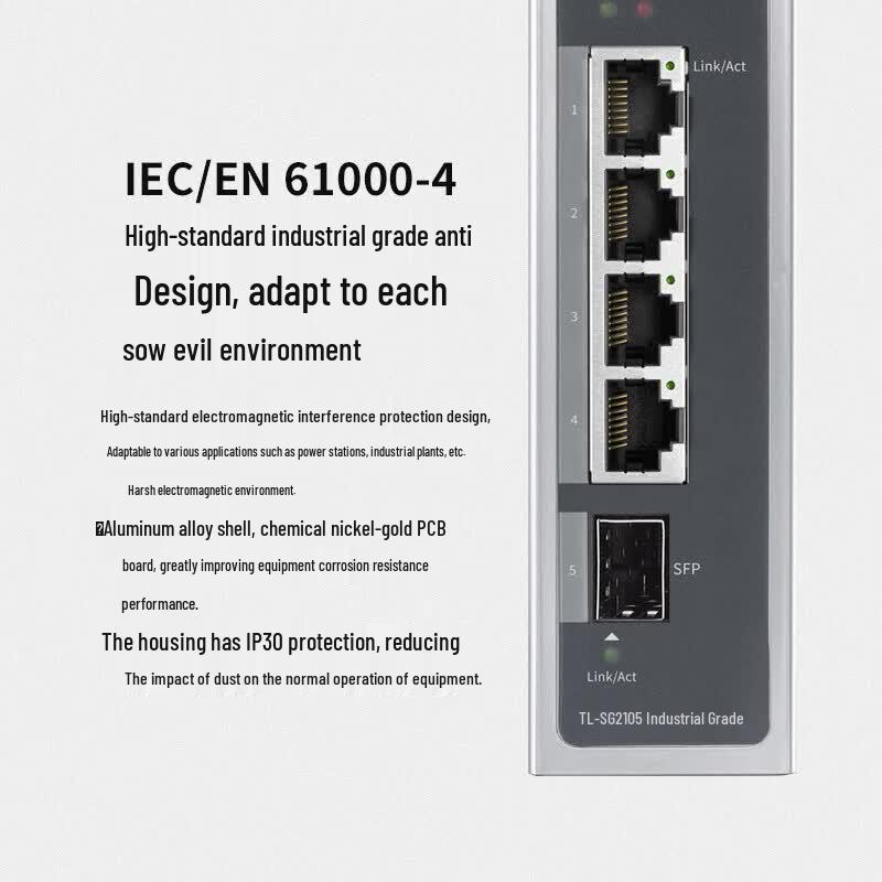 Tp-Link TL-SG2105 Industrial Gigabit Layer 2 Managed Switch