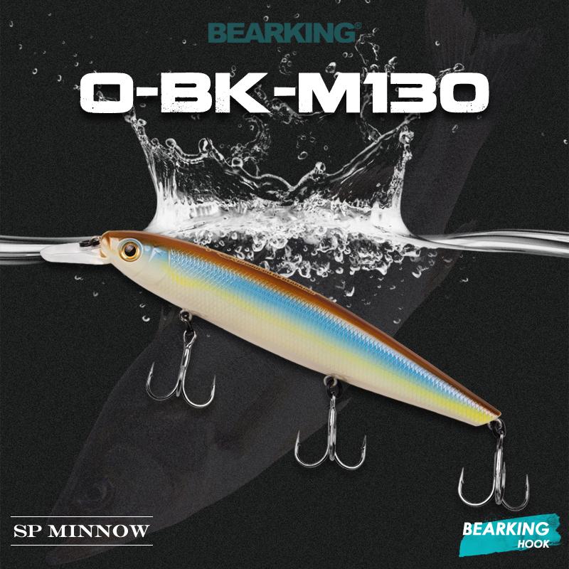 BEARKING 13cm 25g Noise Bead Long Casting New Model Fishing Lures Hard Bait Dive 1.3 - 2m Quality Professional Minnow