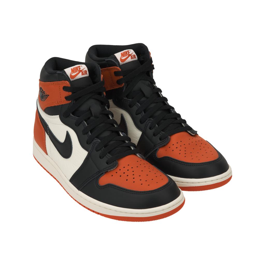 Air Jordan 1 Retro High OG Shattered Backboard 2025 Sneakers da Uomo Arancione Nero Vela DZ5485-008