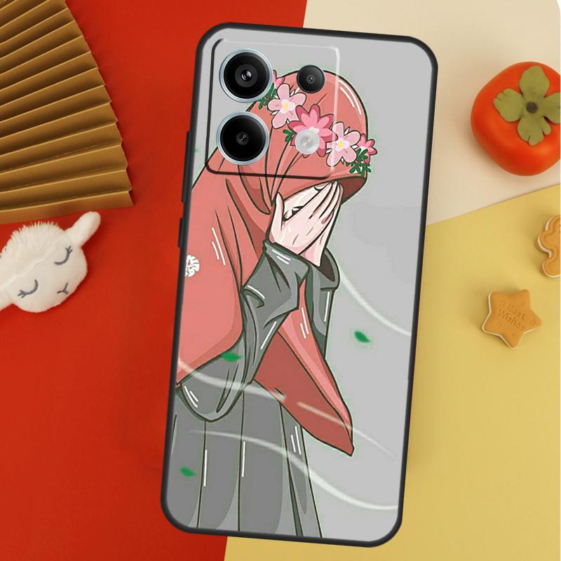 Muslim Women Islamic Girl Case For Xiaomi Redmi 14C 13C 10C 12C Redmi Note 9S 10S 11S 12S 9 10 11 12 13 14 Pro Cover