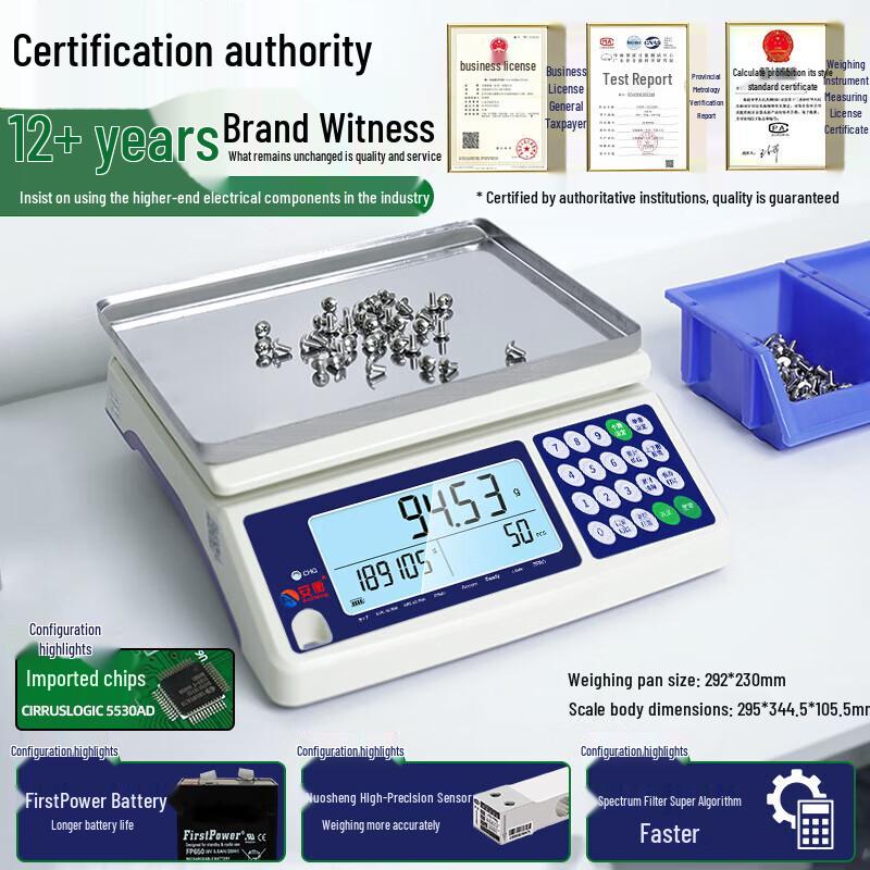 Mingheng High-Precision Electronic Bench Scale (CN version)