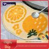 Irregular Cartoon Fruit Flocked Water-Absorbent Bathroom Mat