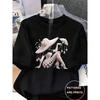 Love Simple Printed European and American Clothing Shirt Short Sleeve T-shirt Tops  Oversized T Shirt  Women Clothes