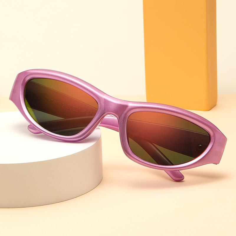 Y2k Cat Eye Sunglasses UV400 Protection Unisex Steampunk Fashion Shades for Women Men Outdoor Sports