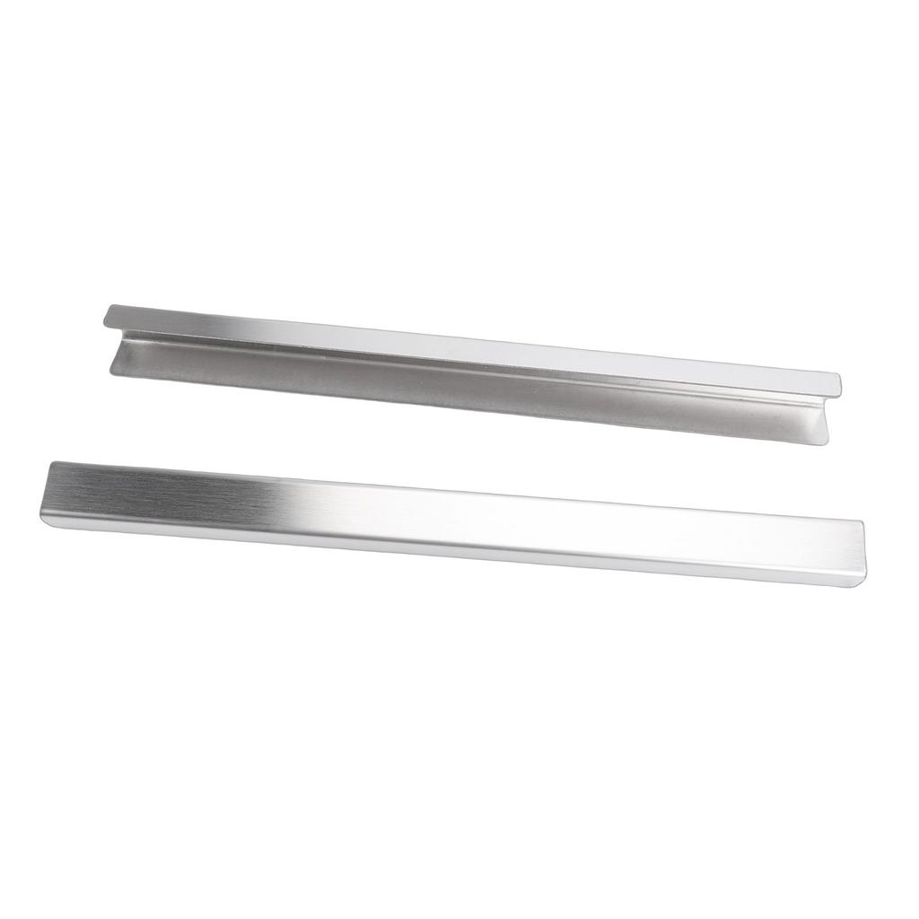 2pcs 304 Stainless Steel Drawer Cap Slip On Door Drawer Edge Guard for 0.75in Thick Doors Drawers