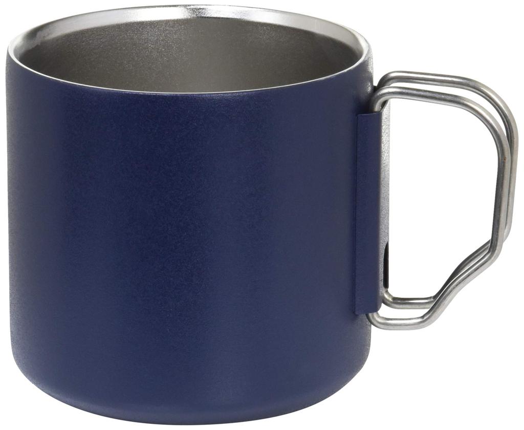 Gowell Zalatto Mug Tumbler Vacuum Insulated Stainless Steel Thermo Outdoor Handle Insulation Double Wall 330ml Navy Like Stylish Matte Cold/Hot (Men's
