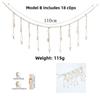 Wall Hanging Picture Display String Wooden Tassel Clips Photo Display Wooden Bead Photo Frames Home Bedroom Dorm Wall Decoration
