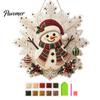 Acrylic Beaded Art Supplies Christmas Faux Pearl Painting Suncatcher Kit, Snowflake Shape Board Decorative Hanging Window with Lace Edge, 3D