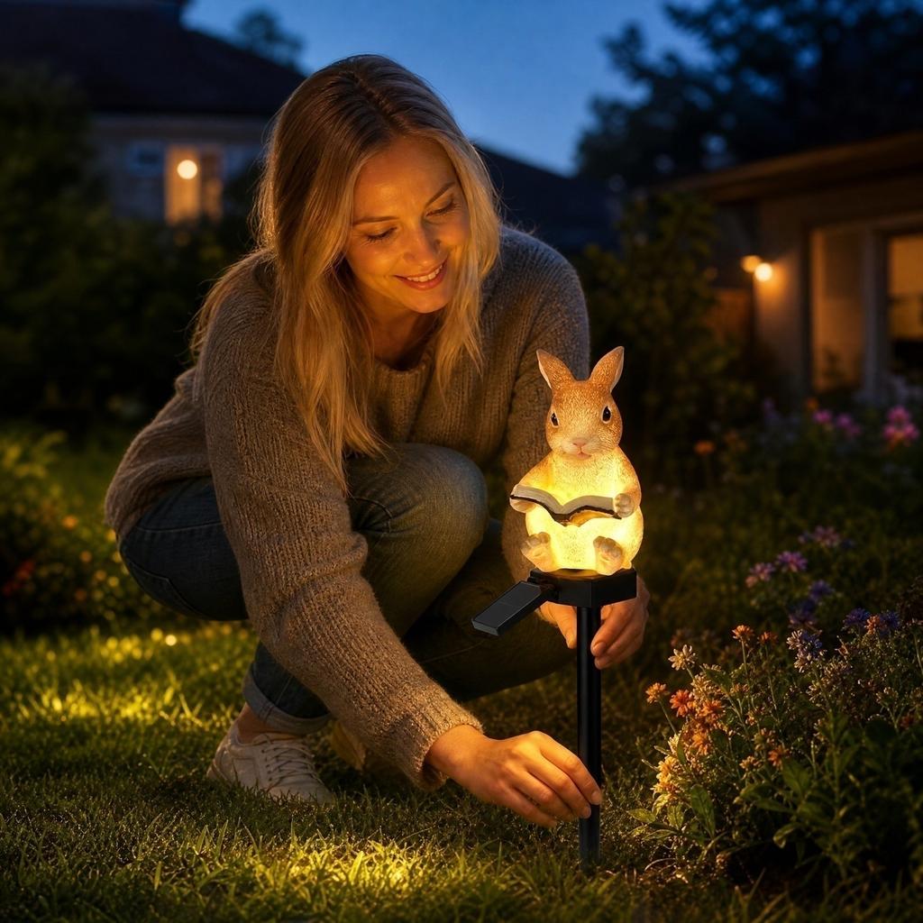 Powered Outdoor Resin Animal Light for Garden Yard Decoration