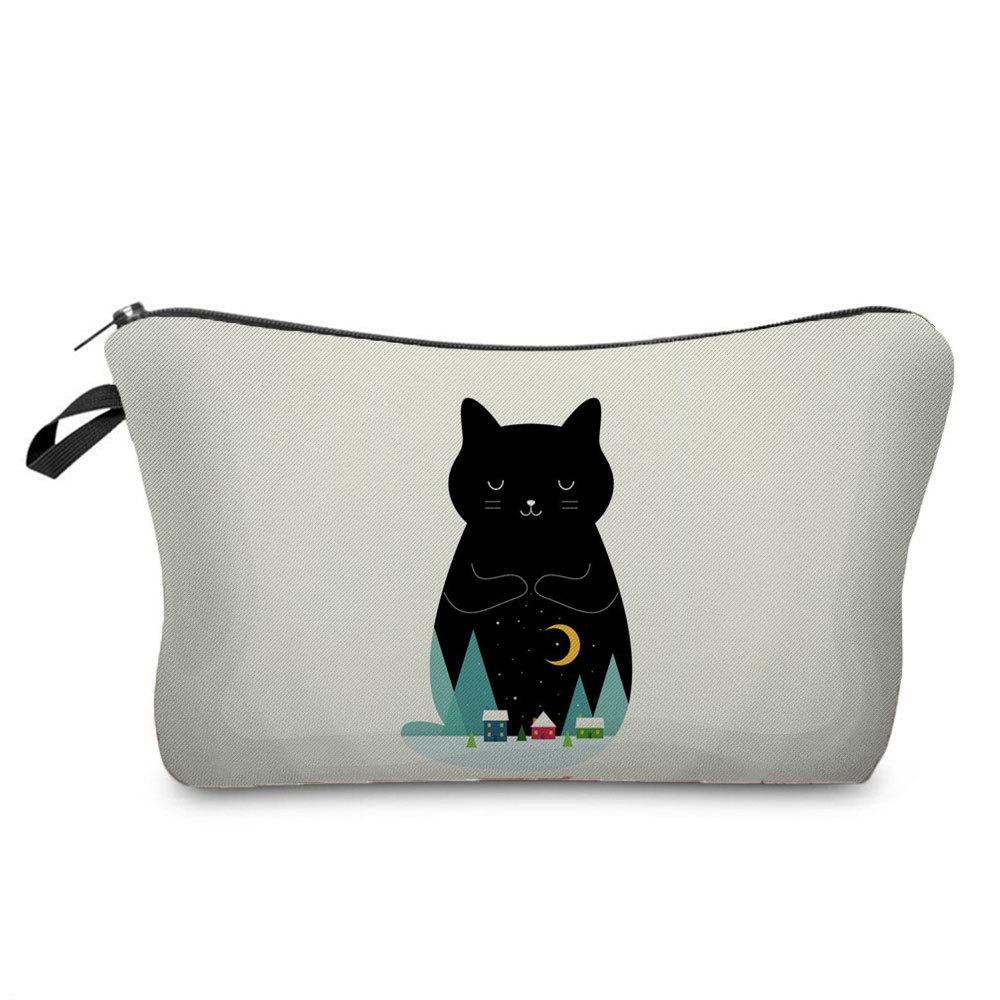 Women Flower Print Cosmetic Bag Toiletries Organize Travel Storage Case 6669