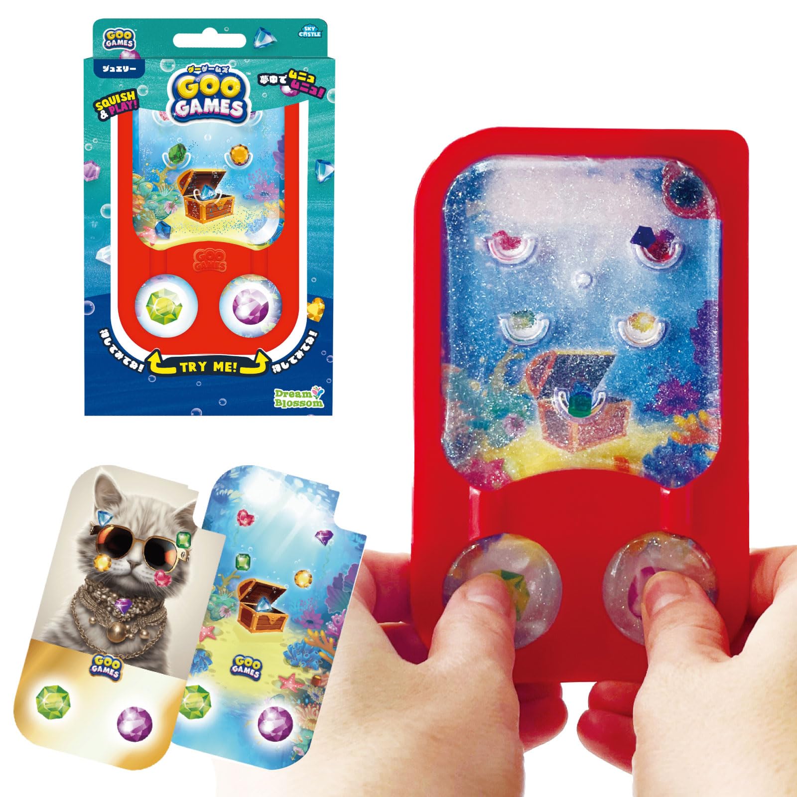 

GooGames Jewelry Game Card 2 Pieces GooGames Gems Water Game Fidget Toy GG502 Подлинный продукт