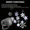 2025 LED USB Snowflake Projector Holiday Lights Christmas Projection Outdoor Lamp Snow Spotlight for New Year Party