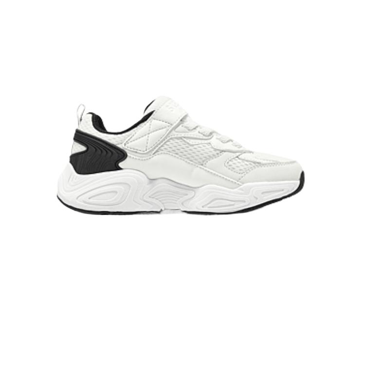 Skechers Kids Comfortable Durable Low-Top Casual Shoes Kids Sneaker White Black 310930L-WBK