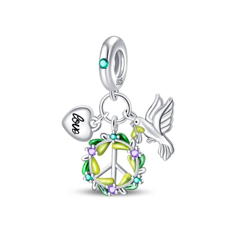 100% Echter Kupfer Engel Ring Stern Mond Anhänger Passend für Original Marken Armband Für Frauen Geburtstag Mode Schmuck Geschenk