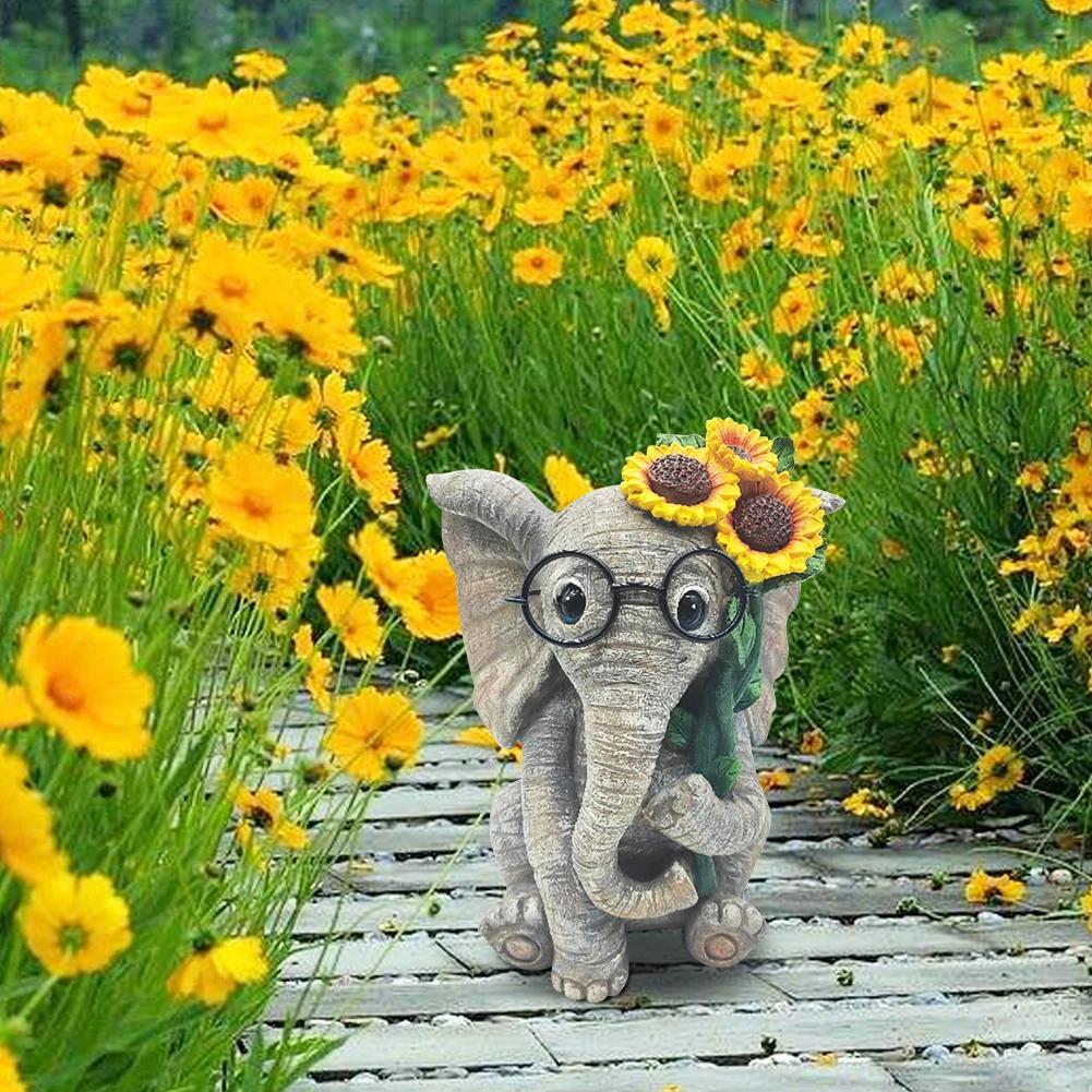 Solar Powered Patio Lamp With Elephant Garden Light Retro Garden Lights For Outdoor Table Patio Lawn Yard Parks Decoration