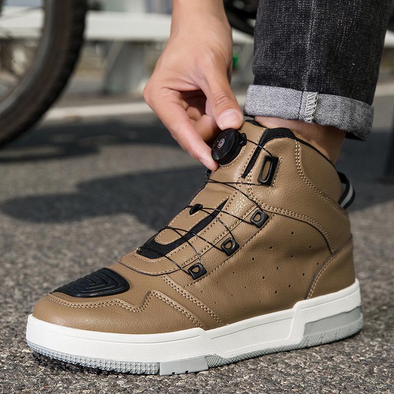 Motorcycle Riding Shoes for Men Outdoor Moto Travel Protective Casual Biker Footwear Anti Slip Sole Size 35-47