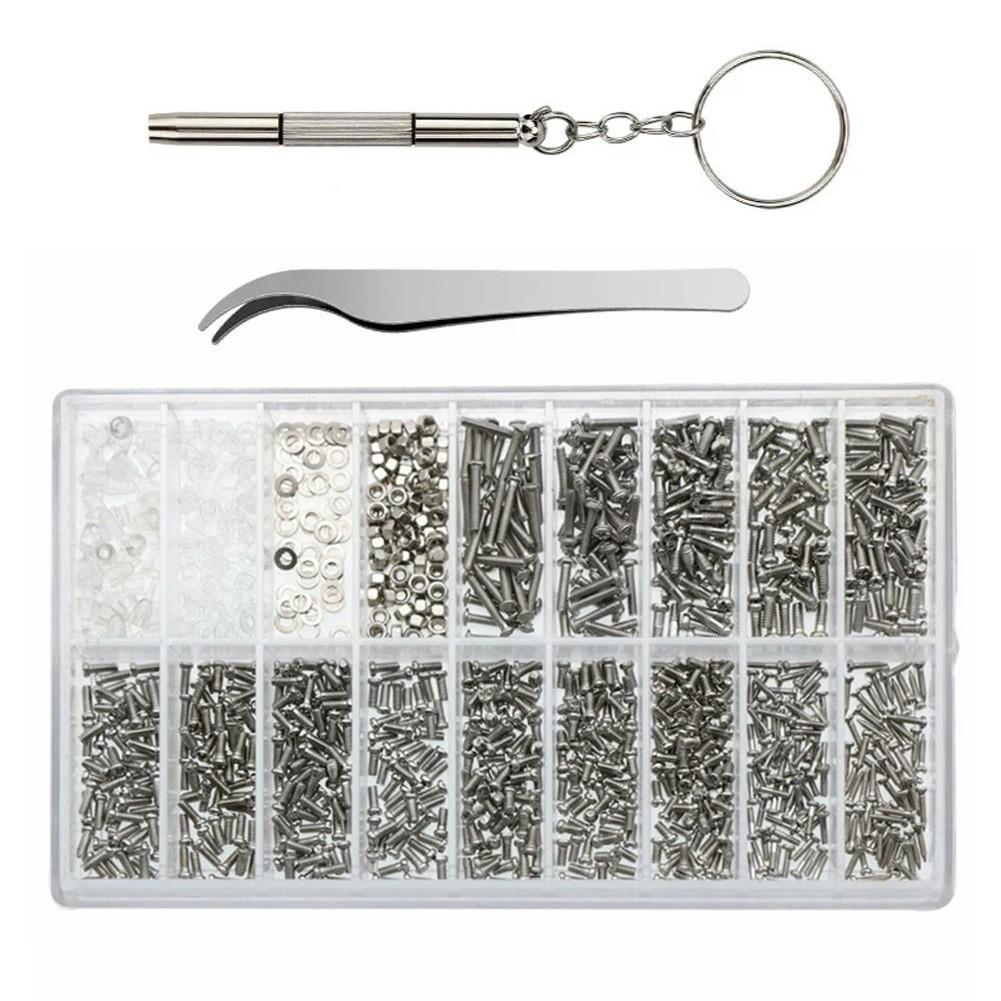 

1000pcs/box Eyeglasses Sunglasses Repair Kit Tool Glasses Screwdriver Screw Sets