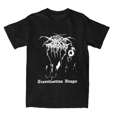 Men Women Black Metal Band Darkthrone Shirts Apparel Funny Cotton Transilvanian Hunger T Shirts Top Tee Clothes Adult - Men's...