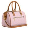 Coach BORSA A SPALLA Rowan 25 hardware dorato tela rivestita borsa a mano media da donna rosa