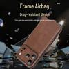 Magnetic Suction Full Coverage Leather Case for Apple iPhone 12-17 Pro Max, Drop-Proof, Men's & Women's