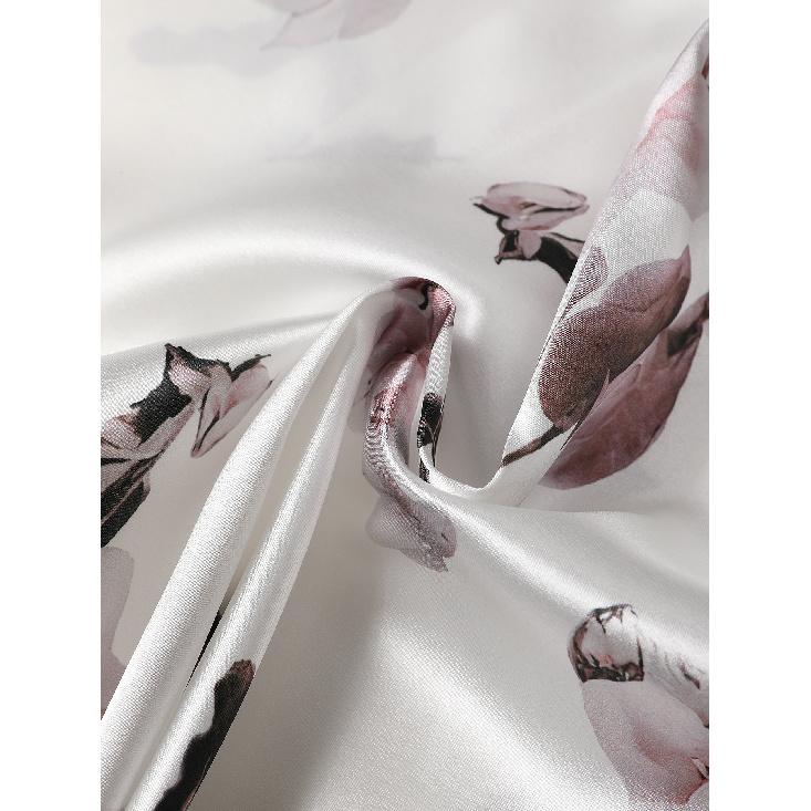 Women's Vintage Oil Painting Style Floral Print Shirt, Spring/Summer French Niche Long Sleeve Blouse, Elegant for Commuting