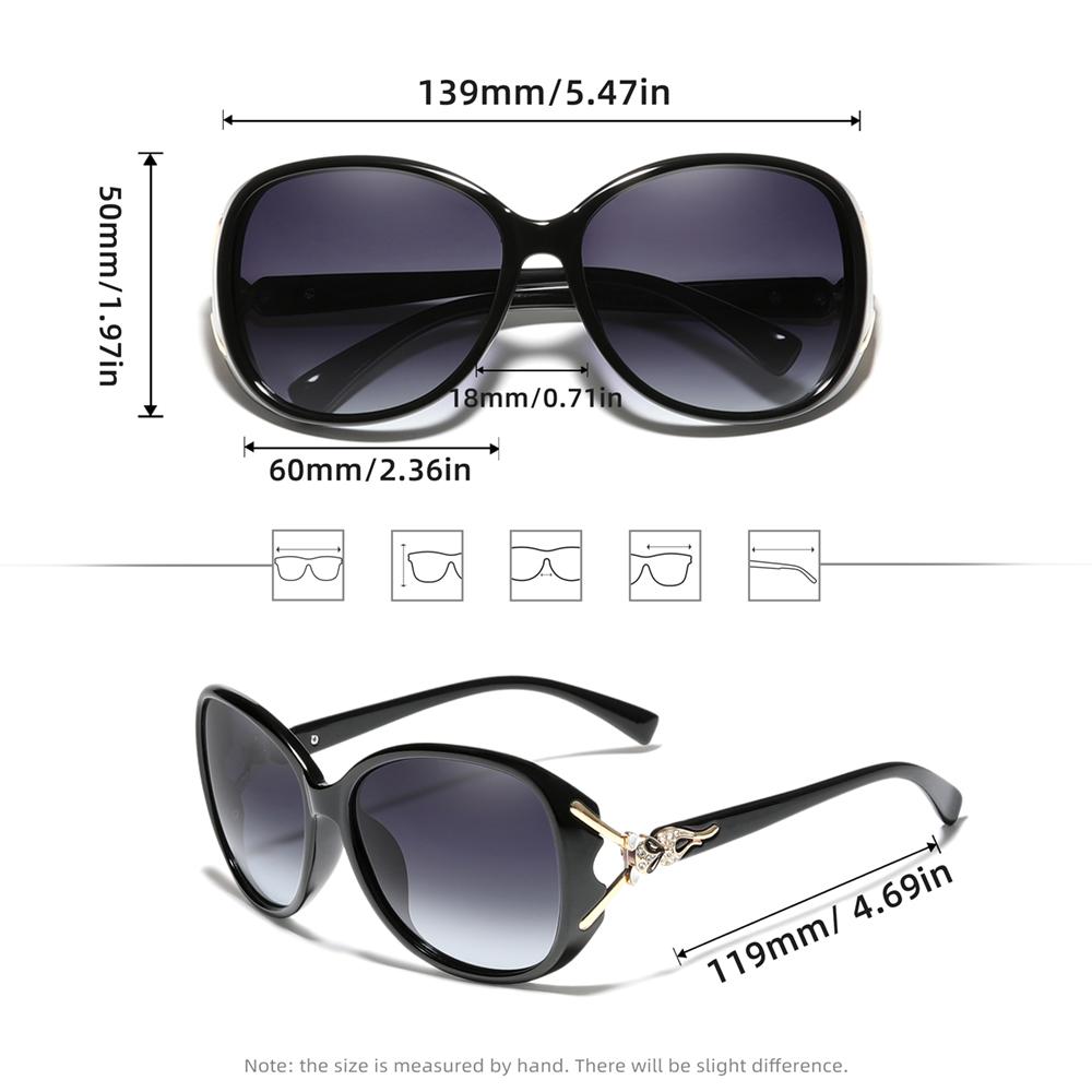 WIMN Ovale polarisierte Sonnenbrille mit flexiblem Memory-Metallrahmen und kratzfester Beschichtung