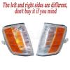 Car Corner Light Front Turn Signal Indicator Lamp For Mercedes Benz E Class W124 1985-1994 1995 1996 1248261243 1248261143