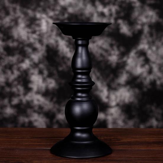 Iron Pillar Candle Base Holder Candlestick Stand Wedding Party Home Decoration